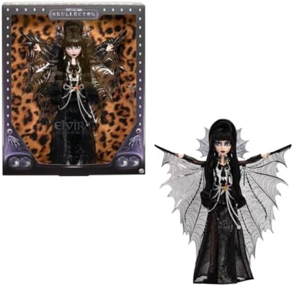 image 1 of Monster High Doll, Elvira, Mistress of The Dark Collectible and Premium Access'