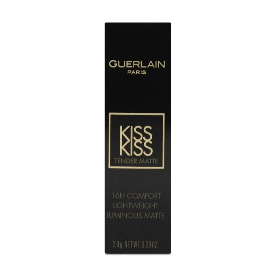 image 1 of Guerlain Kiss Kiss Tender Matte Red Lipstick 775 Kiss Rouge N/A