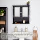 image 2 of VonHaus Shrewsbury Black Bathroom Mirror Cabinet with Storage
