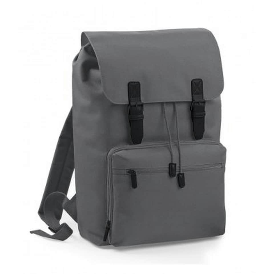 image 1 of BagBase Vintage Laptop Backpack - Graphite/Black - One Size