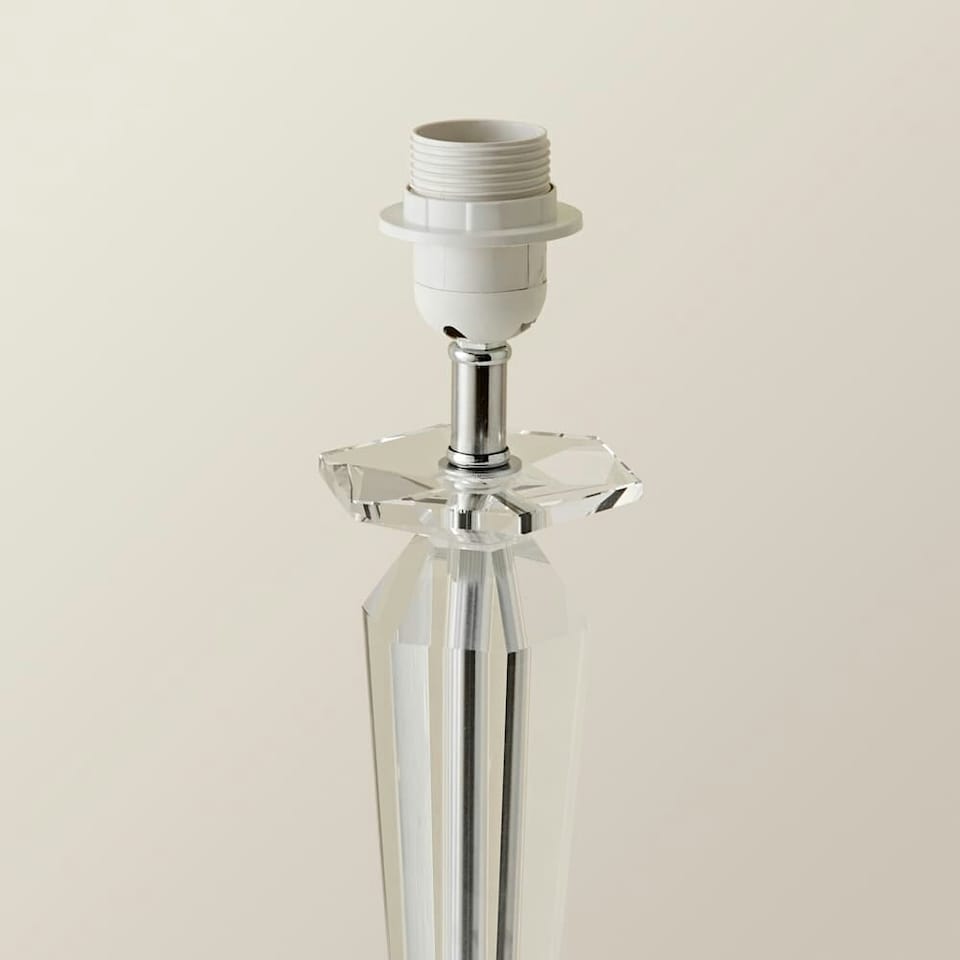 image 1 of ValueLights Modern Clear Genuine K9 Crystal Table Lamp Base