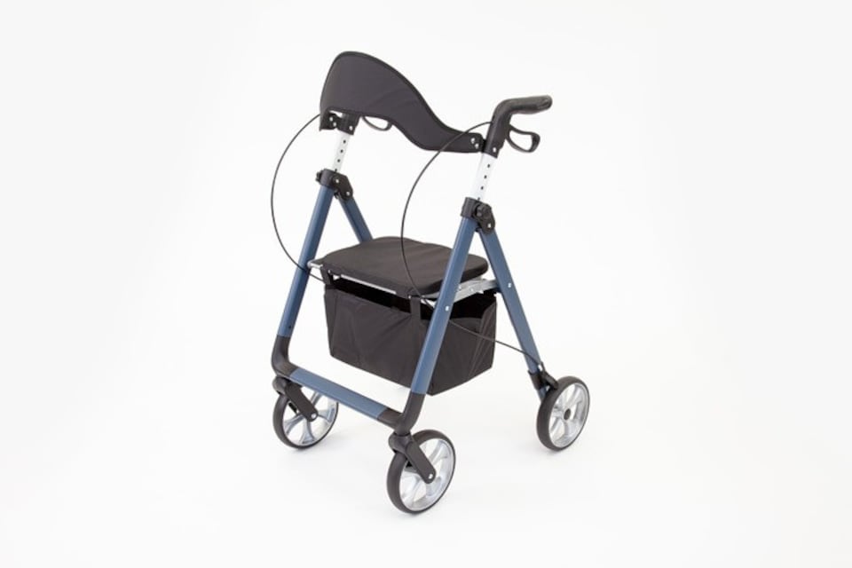 image 1 of The Ramp People TRP7 Lightweight Folding Rollator Walker - Blue