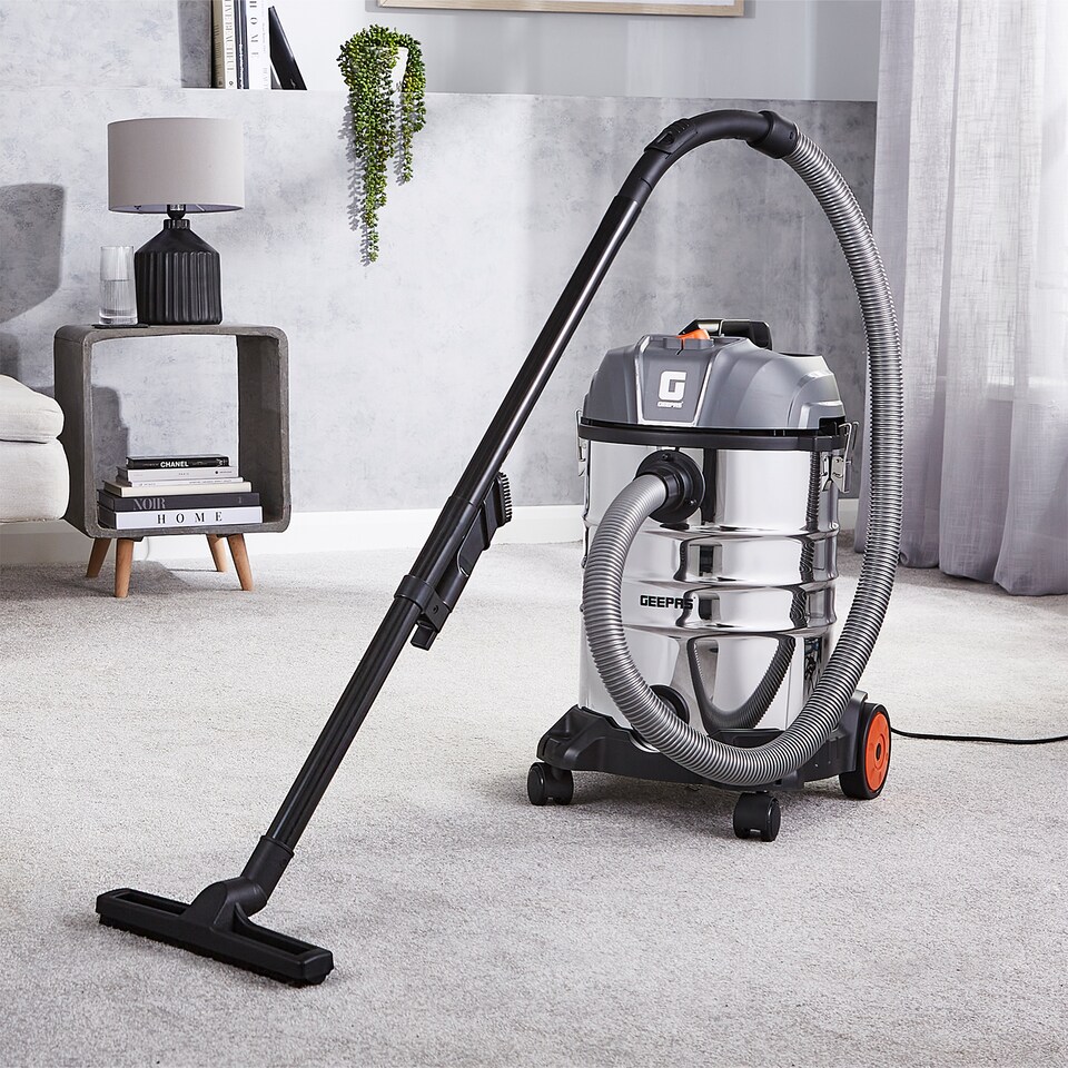image 1 of GEEPAS 30L Wet & Dry Drum Vacuum Cleaner,  1400W