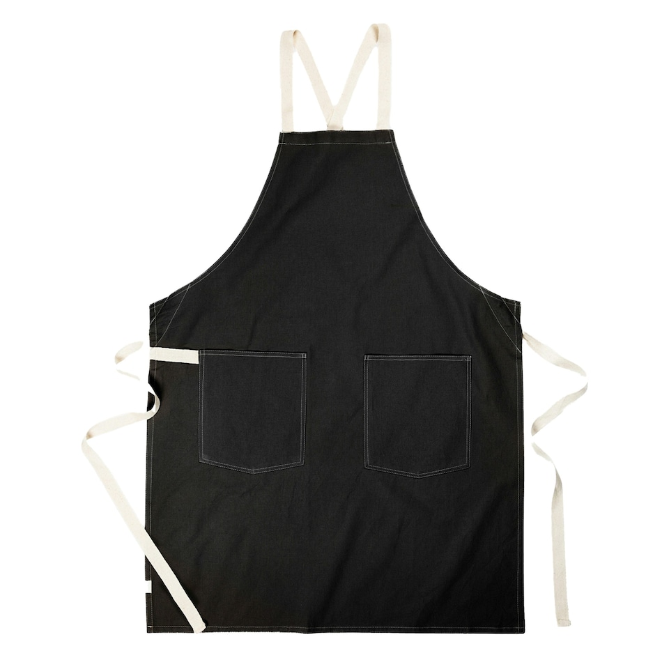 image 1 of Vinga Sovano Recycled Cotton Apron - Black - One Size Black