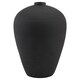 image 1 of Tall Astral Vase - Ceramic - L40 x W40 x H57 cm - Matt Black