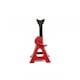 image 8 of 3 Ton Heavy Duty Ratchet Jack Lifting Axle Stands - Set of 2 | Red