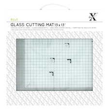 Xcut Tempered Glass Cutting Mat, Clear, 13 x 13"