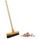 image 2 of 2 x Bassine 12" Traditional Wooden Sweeping Brush With Handle & Support Bracket