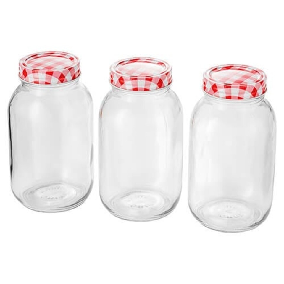 image 1 of Judge 1 Litre Set Of 3 Preserving Jars