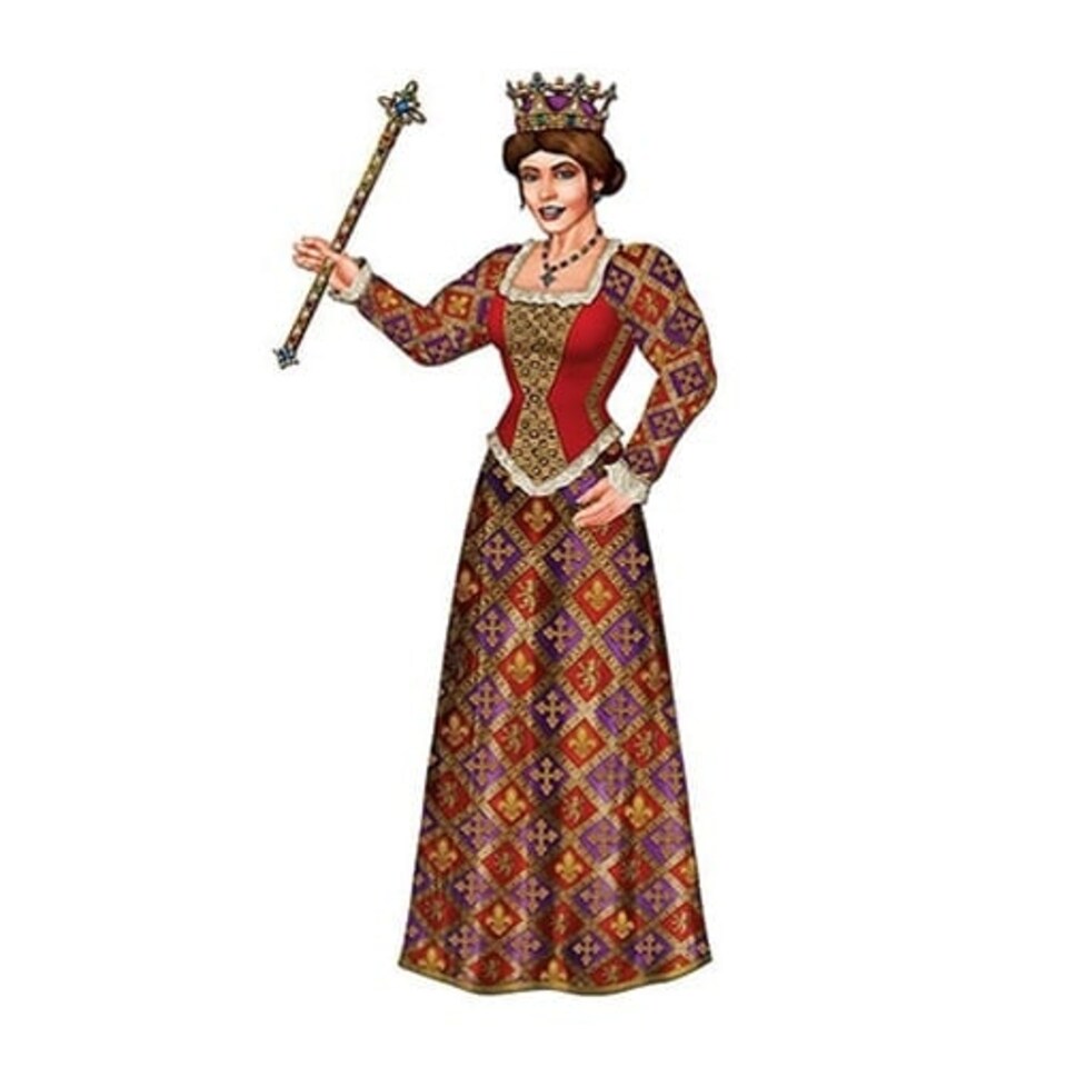 Royal Queen Jointed Decorative Cutout - 36 Inches / 91cm