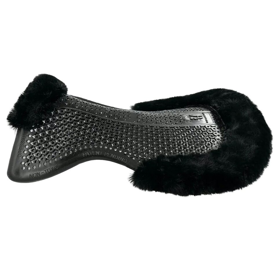 Horsena Sheepskin Horse Gel Pad - Black - One Size