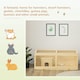 image 3 of PawHut Wooden Hamster Cage w/ Sliding Tray, Openable Top, Hut, Natural Wood