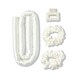 image 2 of Silk Addict 100% Mulberry Silk Heatless Curlers Set - Ivory