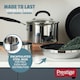 image 4 of Prestige Made to Last Milk Pan in Stainless Steel - Non Stick - 14 cm / 0.9 L