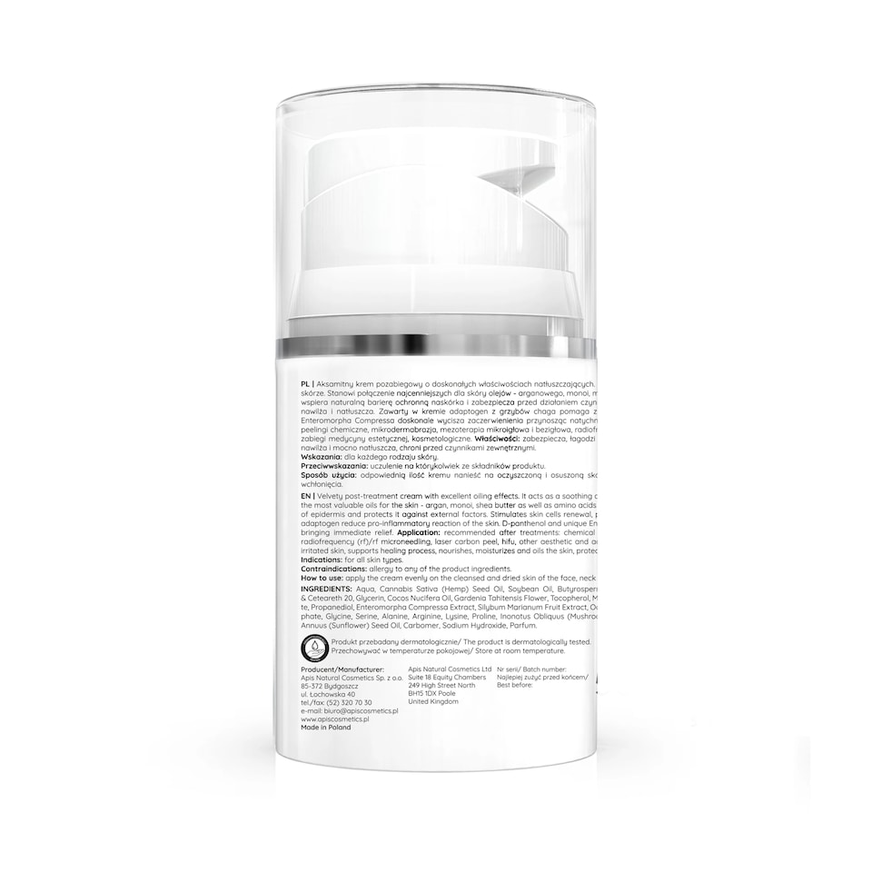 image 1 of Apis Expert Med Care Soothing Post-Treatment Cream with Chaga Adaptogen | 50ml