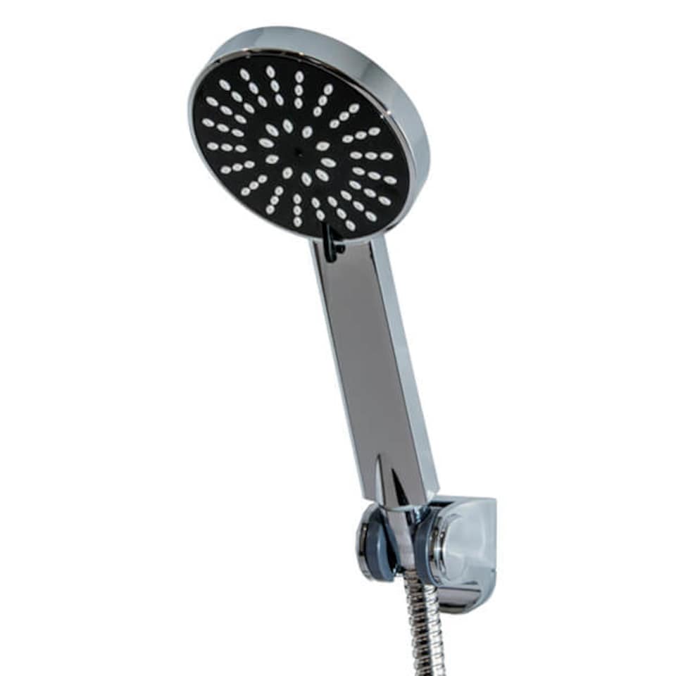image 1 of Showerdrape Tempest Chrome 3-Spray Pattern Shower Head | Silver | 1