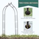image 4 of Outsunny Metal Vintage Style Garden Arch Lawn Arbor Trellis Climbing Plant Rose