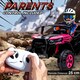 image 4 of AIYAPLAY 24V Electric Ride on Car, 2-Seater Electric Car for Kids with Remote Control, Light, Bluetooth, Soft Start, Suspension Spring, 2 Motors Children Ride on Toy UTV Truck | Pink