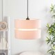 image 3 of ValueLights Sophia Pair Small Blush 2 Tier Ceiling Light Shades Pink