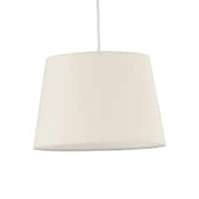 Natural Cotton 23cm Tapered Cylinder Pendant or Lamp Shade Brown