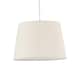 image 1 of Natural Cotton 23cm Tapered Cylinder Pendant or Lamp Shade Brown