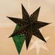 image 2 of ValueLights Plug In Christmas 45cm Xmas Black Velvet Paper Star with LED Bulb