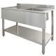 image 2 of KuKoo Commercial Sink & Pre-Rinse Tap - Left Hand Drainer Silver