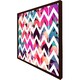 image 3 of Tropical geometric zig zags (Picture Frame) Grey | M