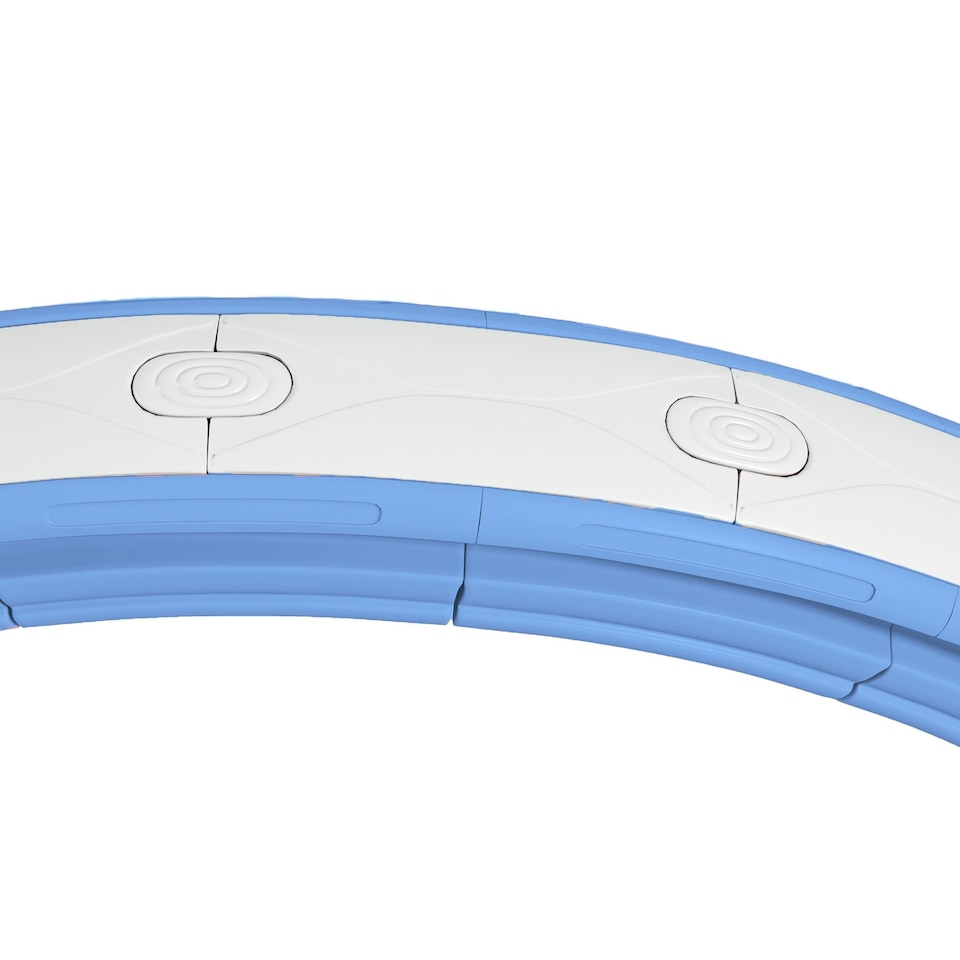 image 1 of SPORTNOW Smart Weighted Hula Hoop with 16 Detachable Knots, Light Blue