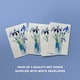 image 5 of Blue Iris Flowers Watercolour Art Cards Pack of 4 Floral Bouquet Greeting Cards