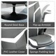 image 5 of Vinsetto Racing Video Game Chair PVC Leather Computer Gaming Chair Grey