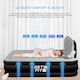 image 6 of Get Fit Air Bed With Built In Electric Pump - Premium King Airbed - Quick Blow Up Bed With Headboard & Free Inflatable Pillow | Black | Black / Grey | 1