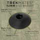 image 5 of 52mm Mud Basket Trekking Pole Accessory Hiking Walking Outdoors | Black | Black | One Size | 1