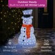 image 3 of Neo 70cm Acrylic Light Up Snowman Outdoor Festive Christmas Garden Porch Decoration Display Warm White Bright LEDs Illuminated Weatherproof