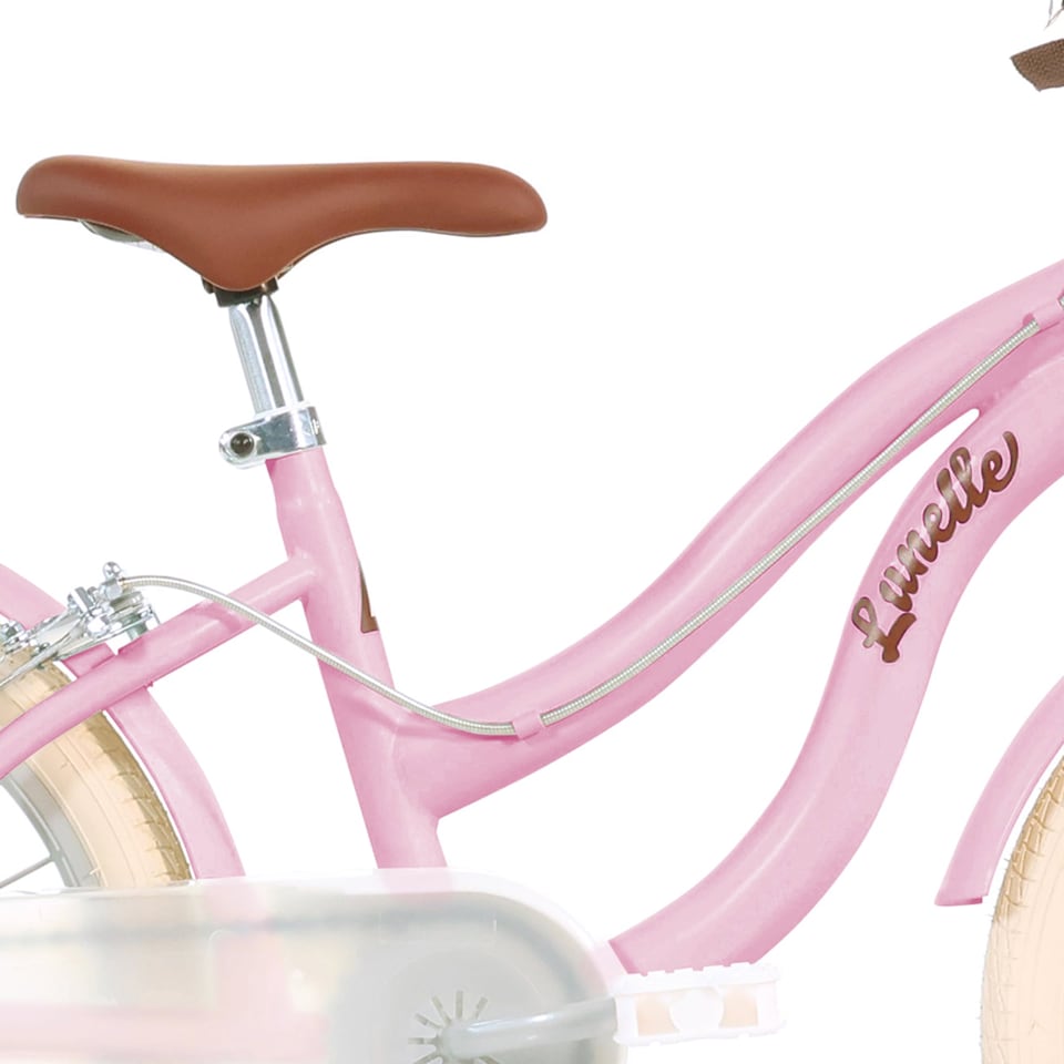 image 1 of Retro 16" Kids Bicycle - Pink Classic Vintage Style Bike for Children