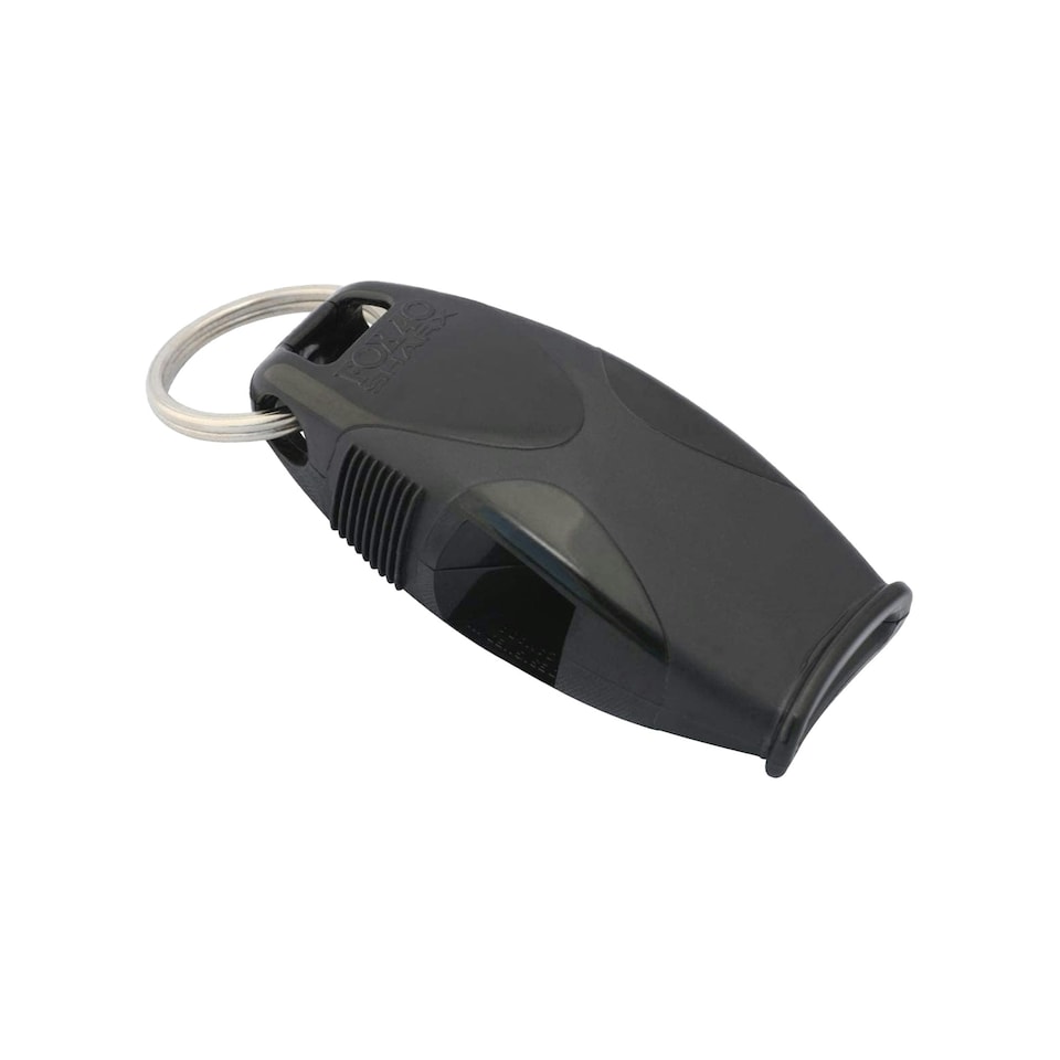 image 1 of Fox 40 Sharx Whistle and Lanyard - Black - One Size