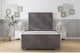 image 1 of Sloomy Harrington Slate Naples Bed Frame With 50" Upholstered Headboard 2'6 Small Single
