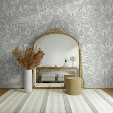 Superfresco Linden Leaf Trail Mocha Wallpaper Brown | Mocha