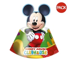 Mickey Mouse Clubhouse Party Hats (Pack of 6) - Multicoloured - One Size