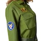 image 7 of Fighter Pilot Costume - womens fancy dress, olive green, military inspired | Green | green | 1