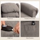 image 5 of HOMCOM Power Lift Recliner Chair for Elderly with Remote Control, Dark Grey