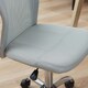 image 8 of Vinsetto Office Chair, Armless Desk Chair, Adjustable Computer Swivel Chair with Rolling Wheels and Mesh Back for Home Work Study, Grey