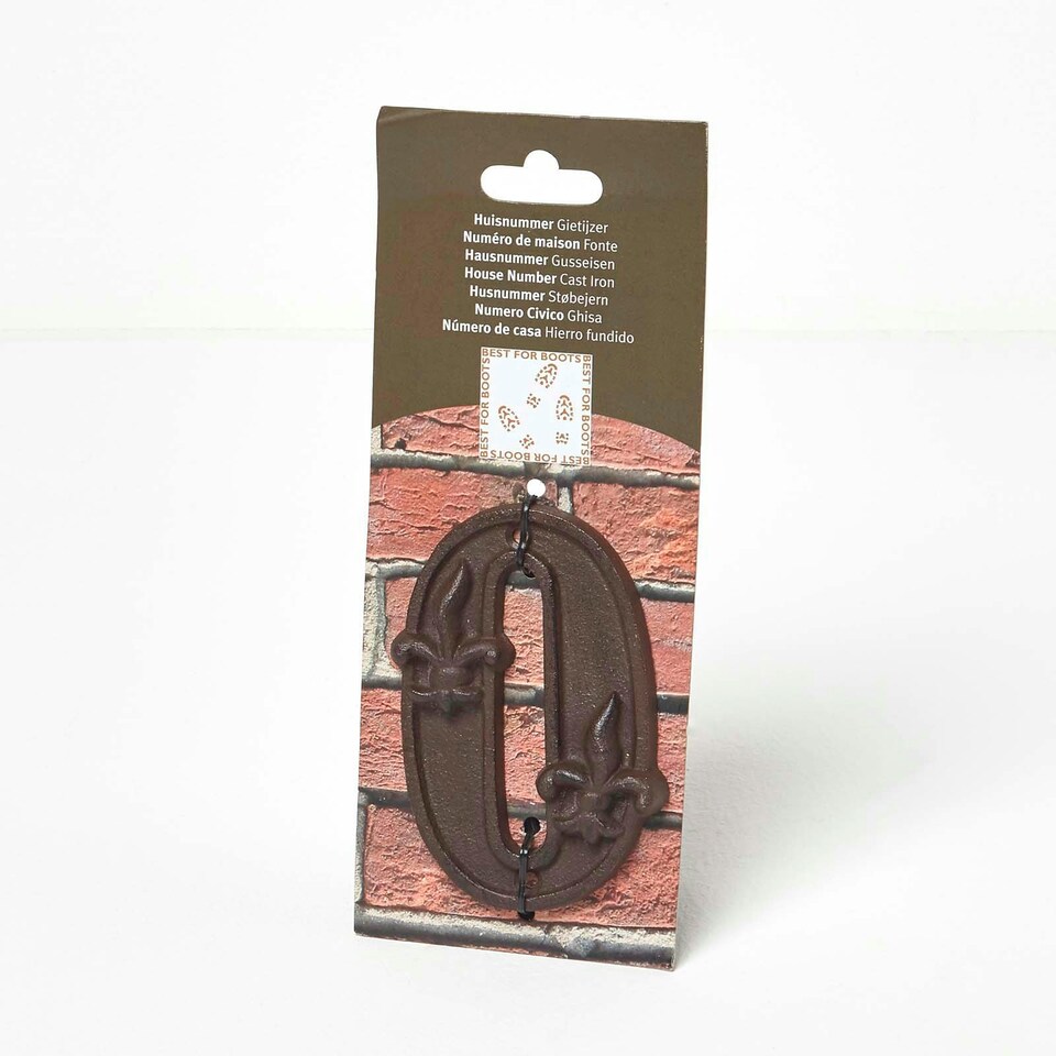 image 1 of Homescapes Cast Iron House number, 0