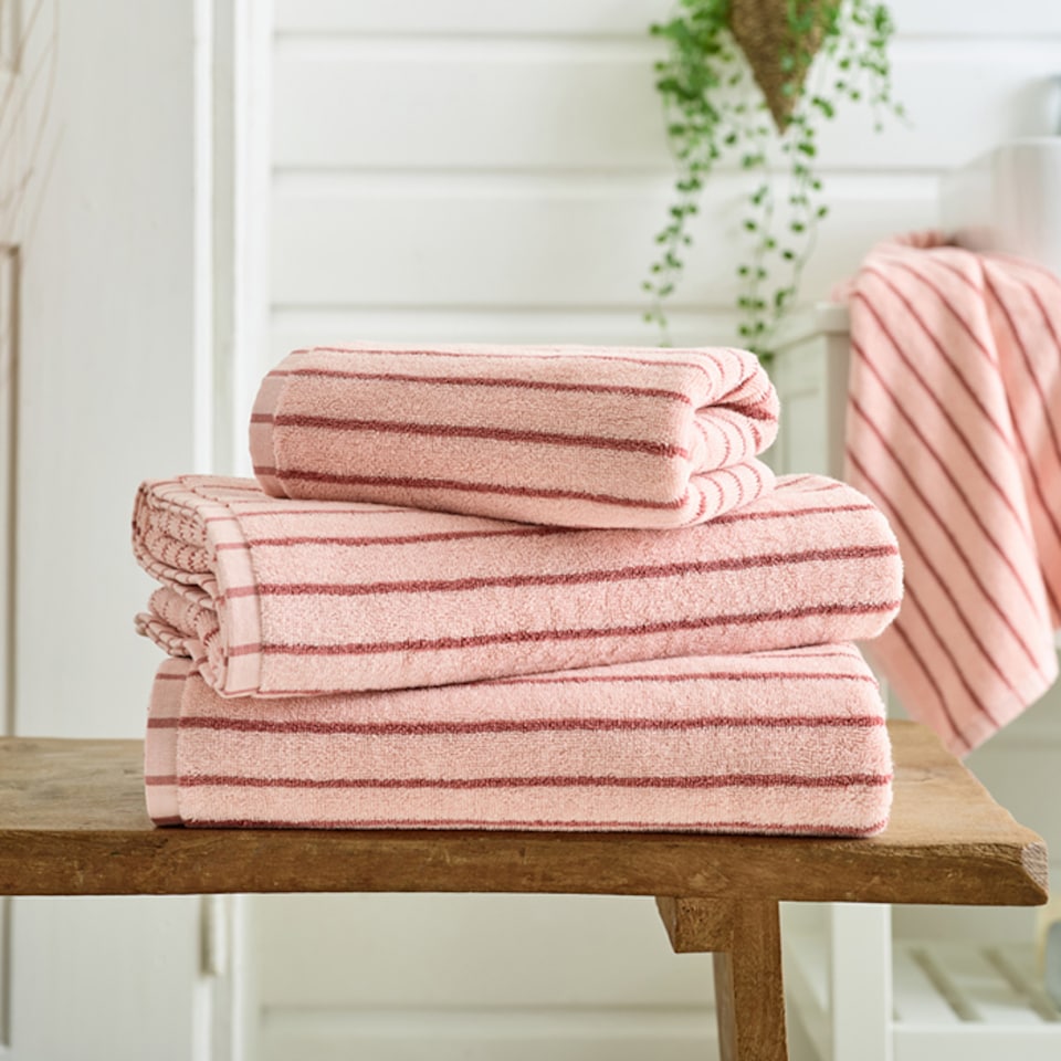 image 1 of Malmo Cotton Stripe Lightweight 480gsm Towel