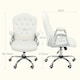 image 7 of Vinsetto Home Office Chair with Adjustable Height Tilt Function Cream White | Cream | White | One Size