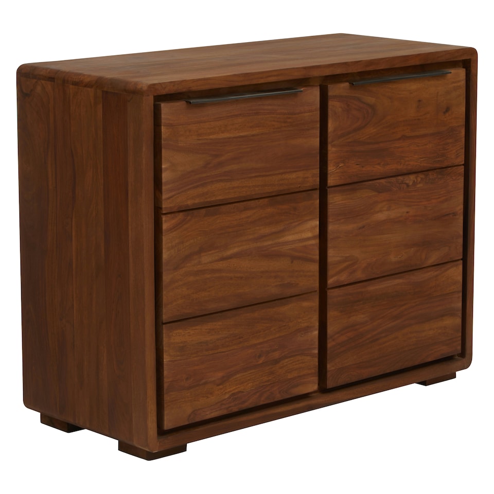 image 1 of Interiors by Premier Two Door Sheesham And Acacia Sideboard Brown