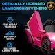 image 3 of HOMCOM Lamborghini Veneno Licensed Electric Ride-on Car w/ Remote- Pink