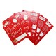 image 2 of Pack of 10 Santa Claus Christmas Red Gift Tags & Sticker Sheets