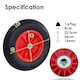 image 9 of 14" 3.50-8 Plastic Rim Wheelbarrow Replacement Puncture Proof PU Tyre Wheel