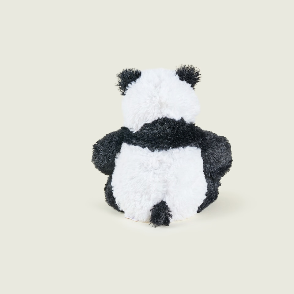 image 1 of Warmies Plush Panda Microwavable Weighted Teddy with French Lavender Scent, Hot or Cold for Cool Relaxation and Warm Relief